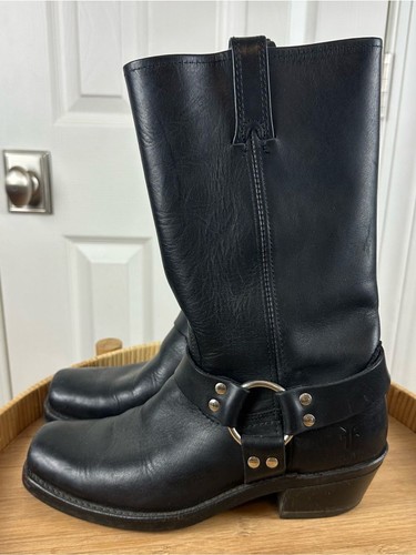 Frye harness 12r - black, leather