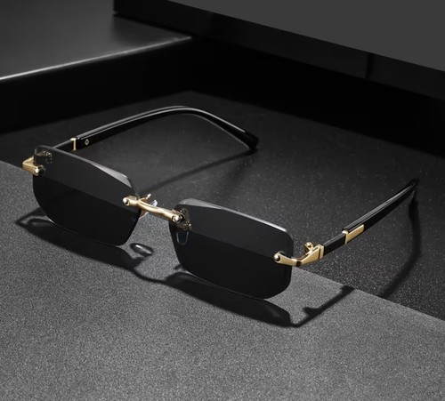 Trendy rimless small frame - trendy,