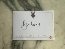 Roger Moore Autograph On