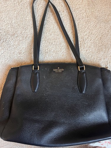 Kate spade black - leather, large