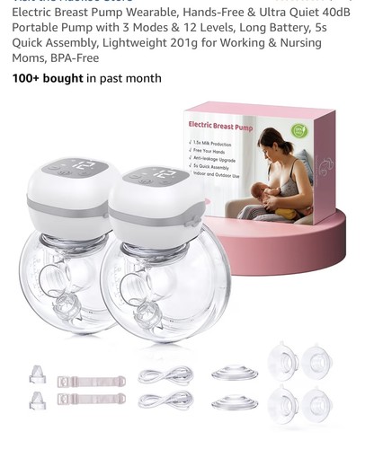 Electric breast pump wearable - electric,