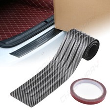 7CM*90CM Car Sticker Carbon Fiber Rubber Door Sill Protector Edge GuardStrip NEW