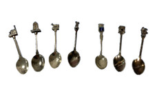 Decorative Souvenir Teaspoons  Paris Amsterdam New York Scotland Jersey Cornwall