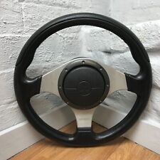 Genuine Mitsubishi Lancer Evo 8 9 Black Leather MOMO Steering Wheel, SRS bag 18C