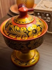 Vintage Russian Khokhloma Hand