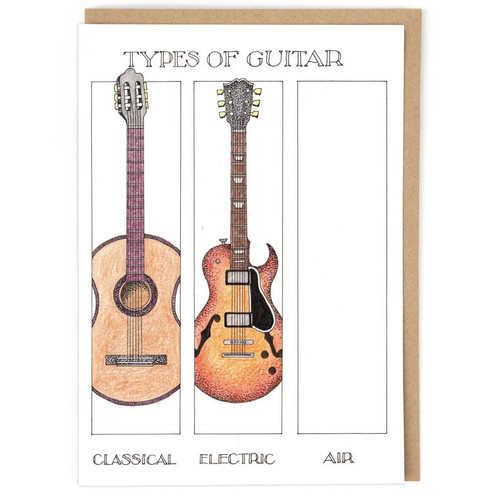 Air guitar blank art - blank, greeting