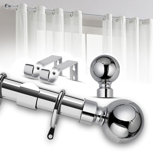 Extendable metal curtain pole - metal,
