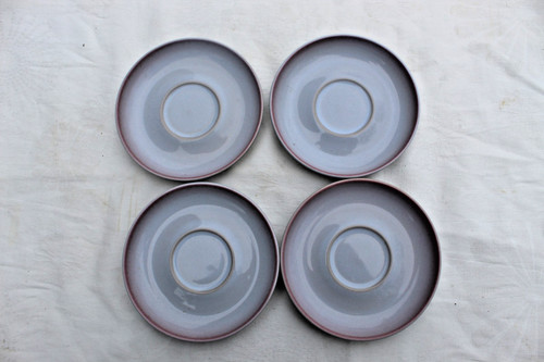 Denby twilight pattern saucers - pattern,