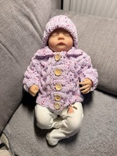 Girls' Hand-Knitted Cardigan