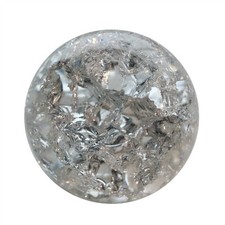 Crackle glass beads round - beads,