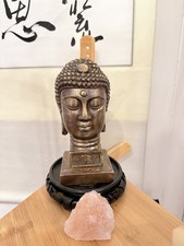 Chinese Large bronze Buddha signed