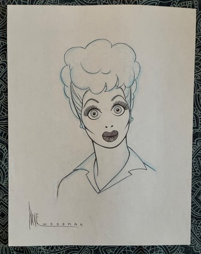 Original lucille ball sketch - original,