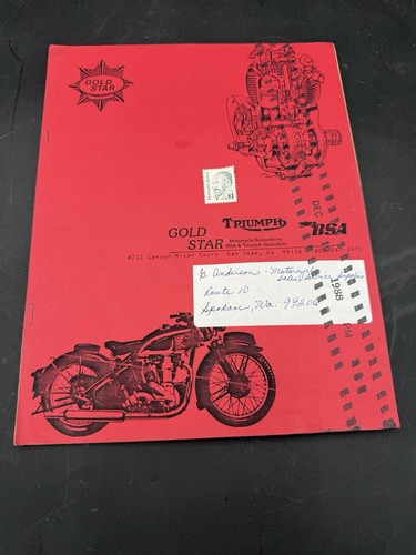 1988 gold star triumph bsa - 1988,