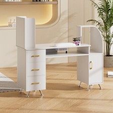 Portable Manicure Table by Technician Nail Arts Mobile Compact Nail Station Desk