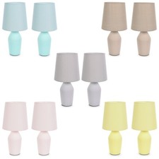 Pair of Pastel Ceramic Table