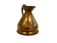 Copper Quart haystack measure jug w/ Assay makers mark Victorian Antique