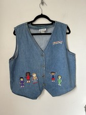 90s Vintage Embroidered Denim