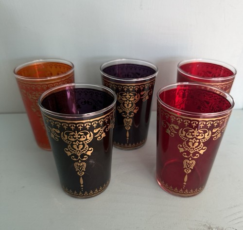 Moroccan tea glasses - of, 5