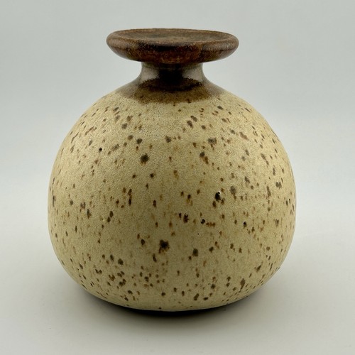 Signed speckled studio pottery - studio,