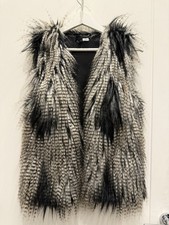 H&M Faux Fur Gilet Size 8
