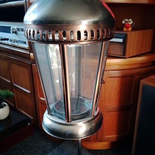 Large copper lantern - lantern,