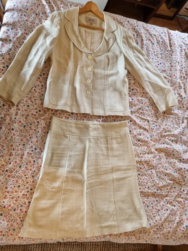 Next cream woven ladies - woven, skirt
