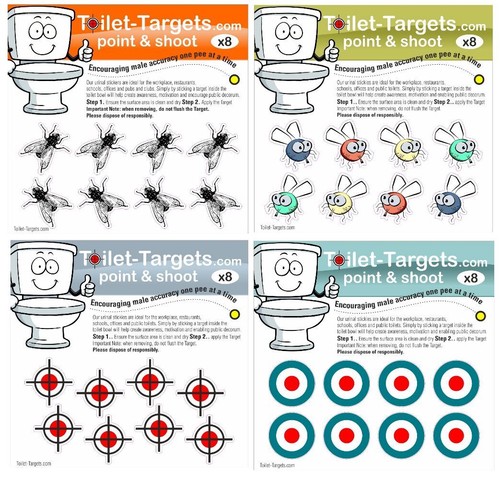 Toilet targets 2cm vinyl - toilet,