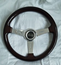 Luisi steering wheel Mugello Classico II wooden mahogany 370mm (like Nardi)