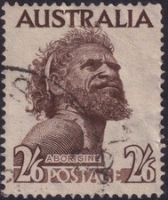 Australia 1952 2/6d Aborigine