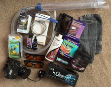 D & D H2Ocean Refractometer Salt Salinity Tester including various tank items