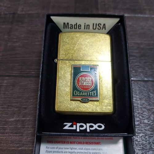 Zippo lucky strike solid brass - lucky,