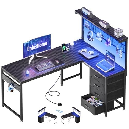 Corner desk with - with, l