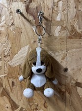 Vintage 1990s Applause Sad Sam Puppy Dog Floppy Soft Plush Toy Keychain Keyring