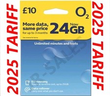 O2 SIM CARD Pay As You Go 24GB