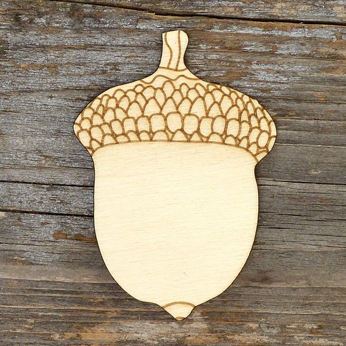 10x wooden oak - tree, acorn