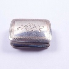Nathaniel Mills Vinaigrette Silver Box 