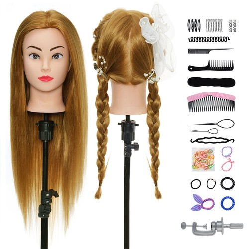 Real hair training head - real,