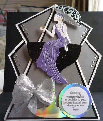 Art deco shaped - art, card