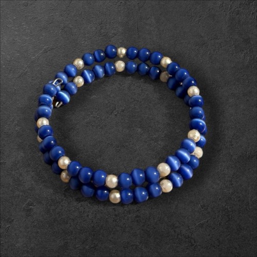 Wrap around bracelet blue - wrap,