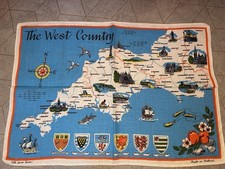 Vintage The West Country Map
