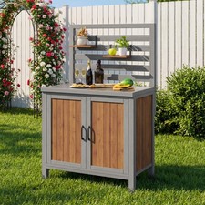 Wooden Garden Cabinet 2 Door