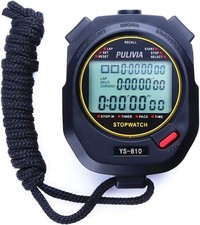 Sleek Design Digital Stopwatch with Metronome for Enhanced Performance 10 Laps