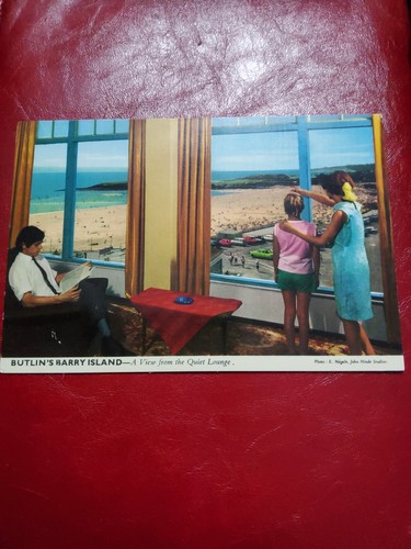 Butlins barry island postcard - island,