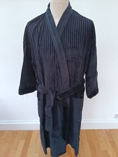 Bown of London dressing gown Medium/Large 100% Cotton black luxury quality BNWT