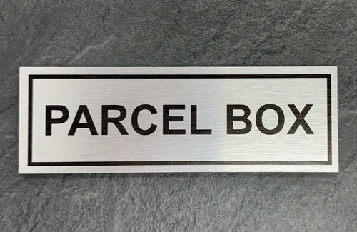 Parcel box sign plaque - sign, /
