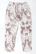 Saloos Womens White Viscose Blend Trousers Size 14 L26 in