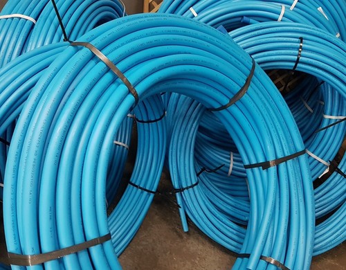 Blue mdpe plastic water - mdpe, pipes