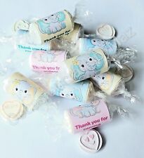 Baby shower favours, personalised baby shower sweets, cute elephant theme
