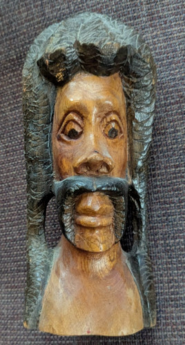 Rasta man hand carved - carved, wood