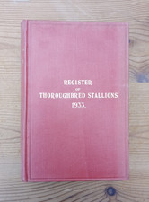 Register of Thoroughbred Stallions, 1933  Horse and Hound